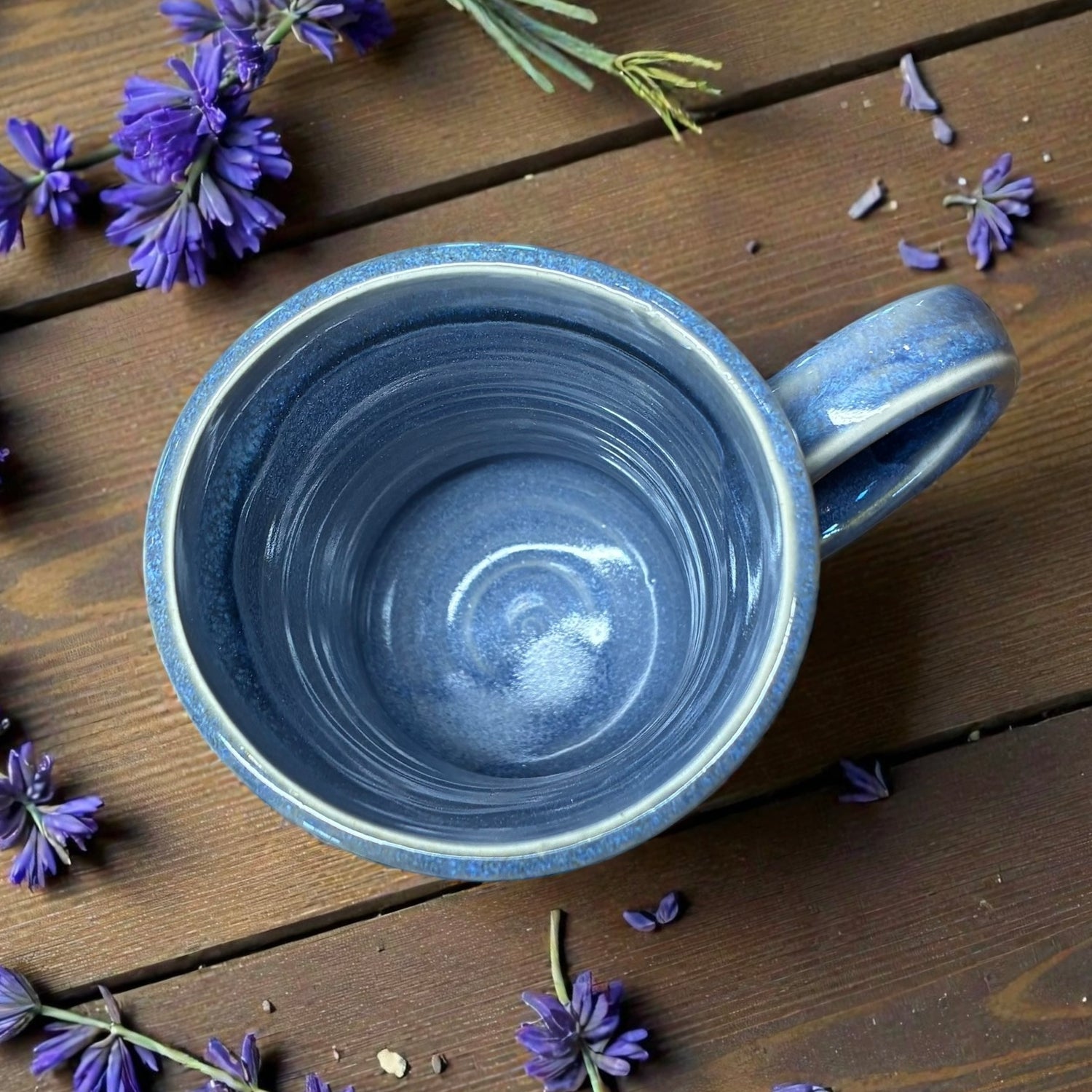 Boot Sole Pottery - WTF (Blue Drip)