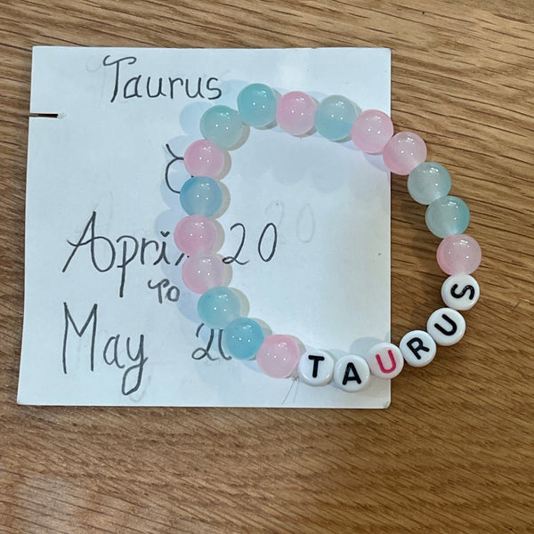 Glass Bead Bracelet - Zodiac