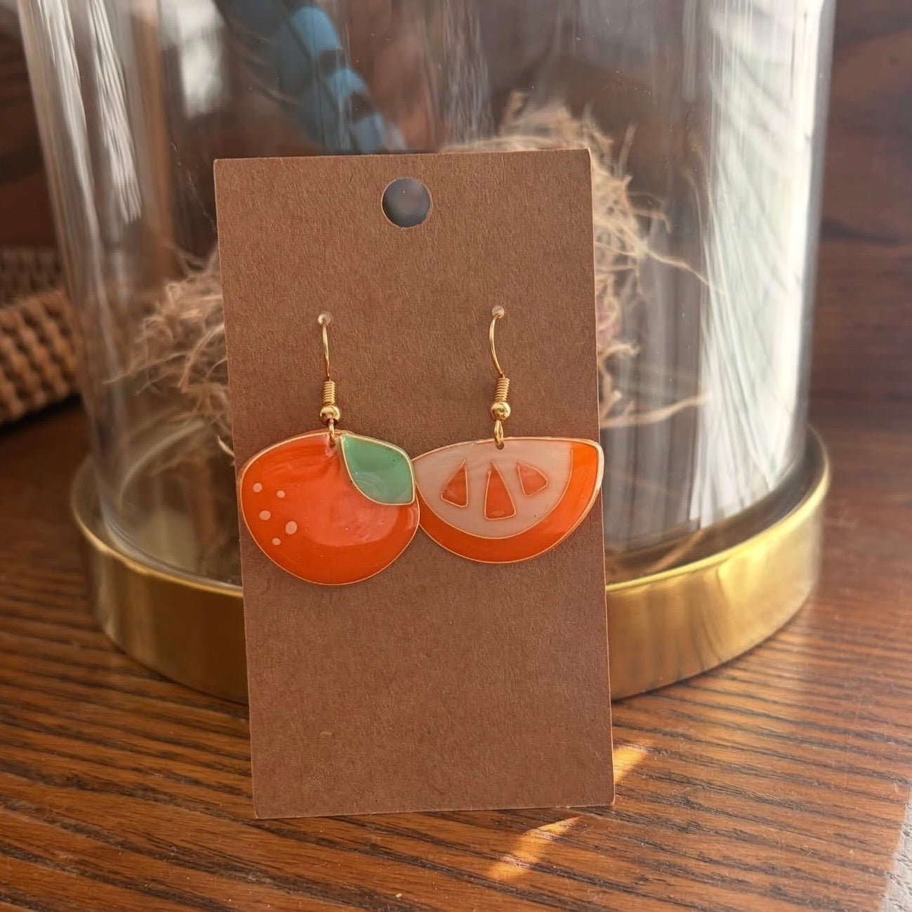 Katty’s Corner Earrings - Oranges