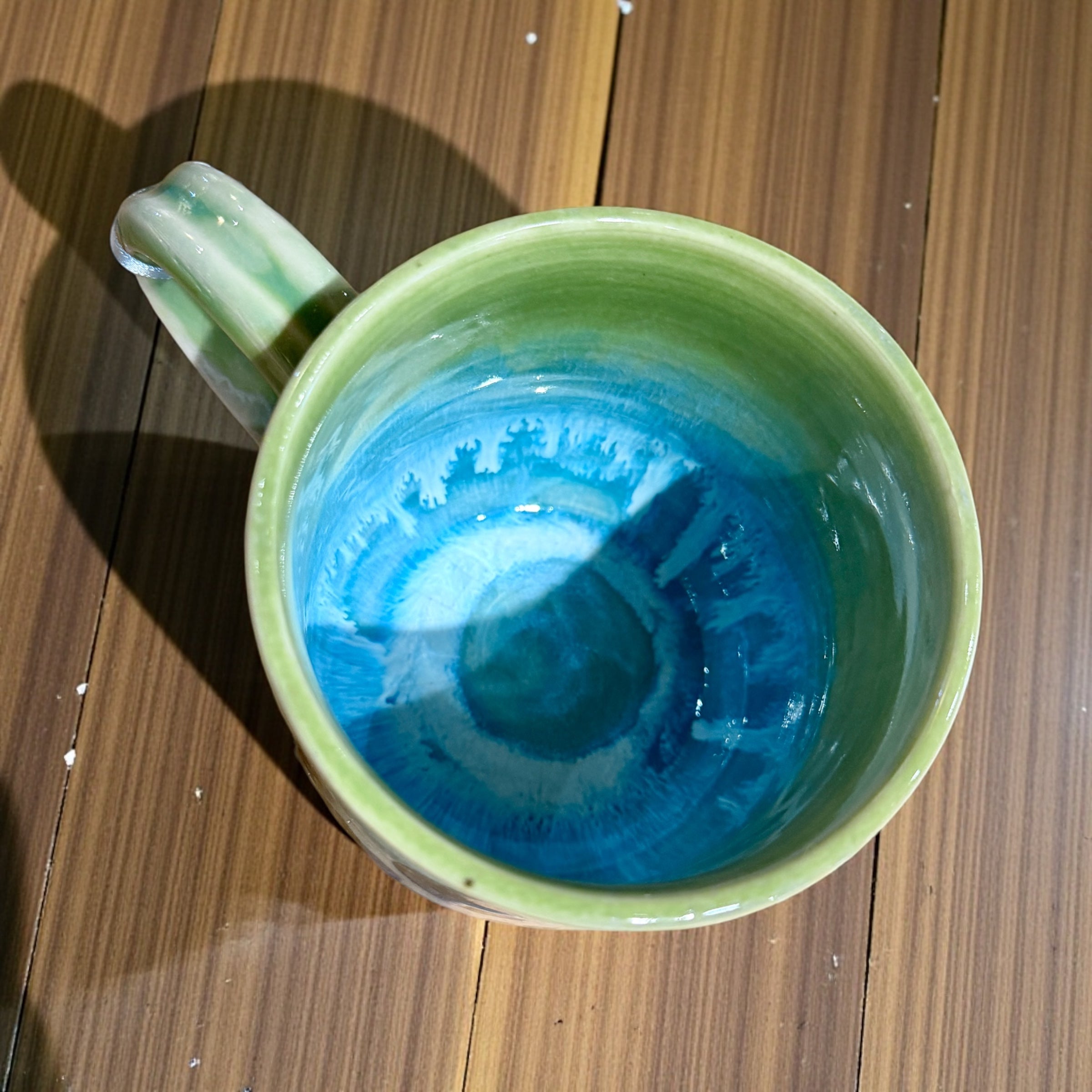 Pottery by Caiti - Polka Dot (Green)