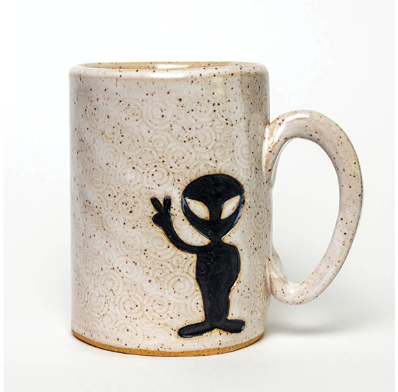 Black Alien White Mug (14oz)