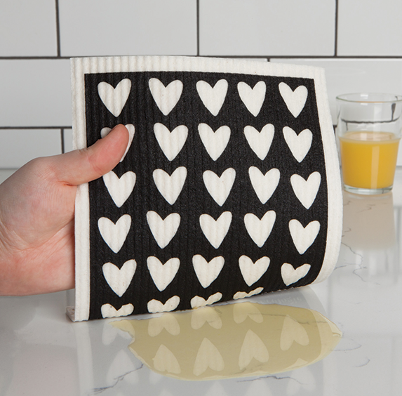 Swedish Sponge Cloth - Hearts