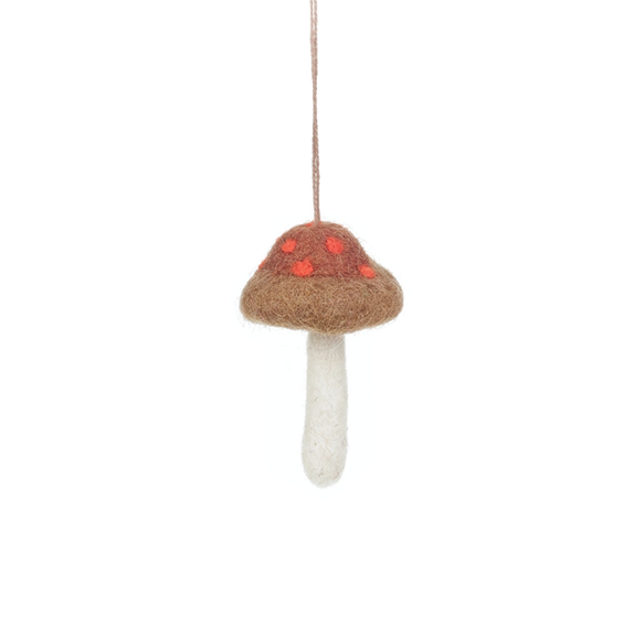 Handmade Felt Ornament - Wild Foraged Mushrooms