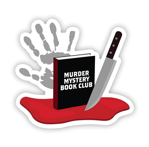 Vinyl Sticker - Murder Mystery Book Club