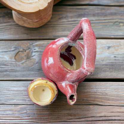 Vintage Teapot - Red  (Rare, China)
