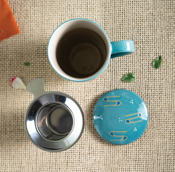 Japanese Crane Mug & Infuser
