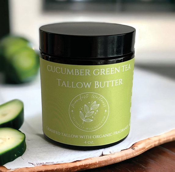 Cucumber and Green Tea Tallow Butter