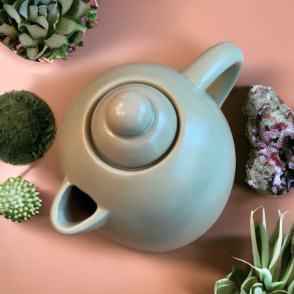 Vintage Teapot - Sage with Short Spout  (MSRF, China)
