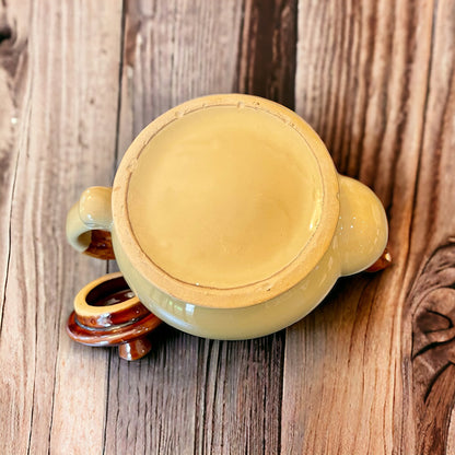 Vintage Teapot - Country Brown/Tan (Unknown)