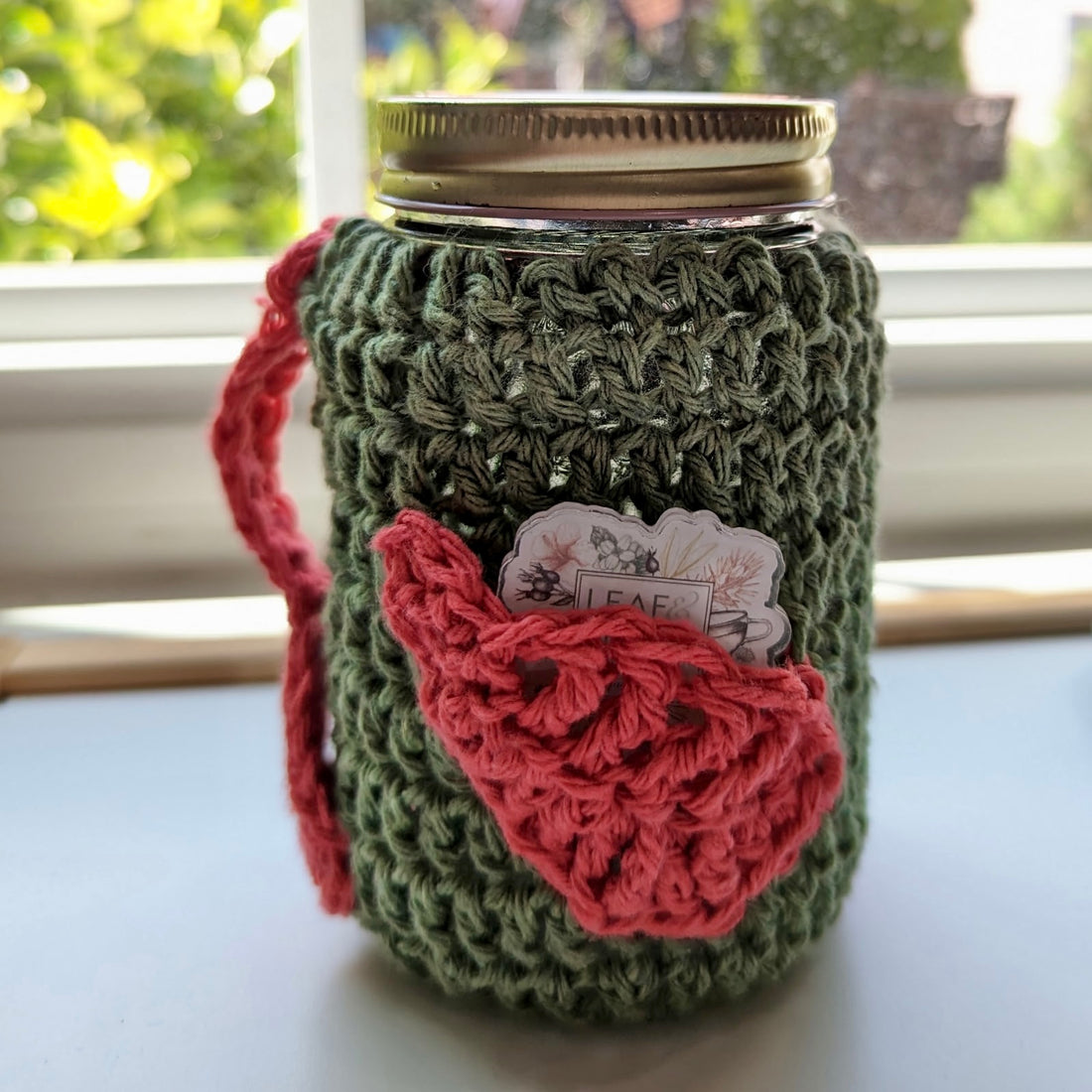 Handmade Mason Jar Cozy
