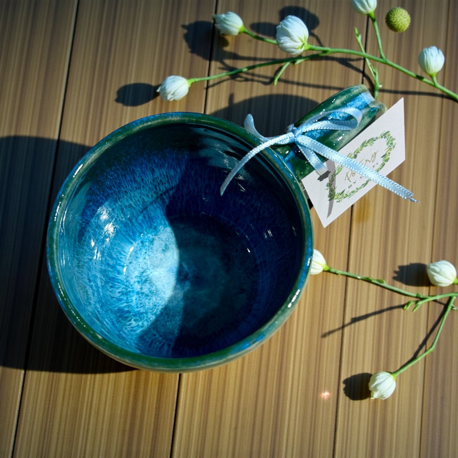 Pottery by Caiti - Polka Dot (Teal)