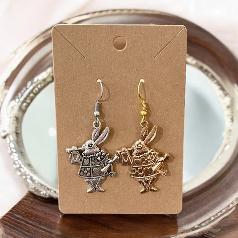 Steamed Stardust Earrings - Royal Herald (the White Rabbit)