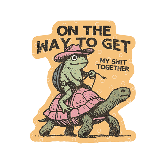 Vinyl Sticker - Frog Cowboy