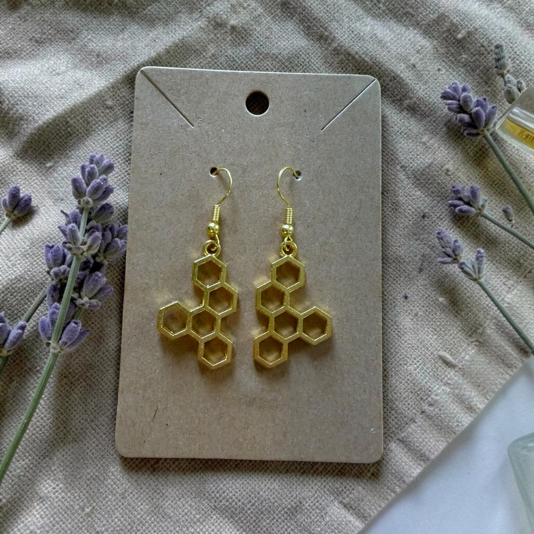 Steamed Stardust Earrings - Honeycomb v.2