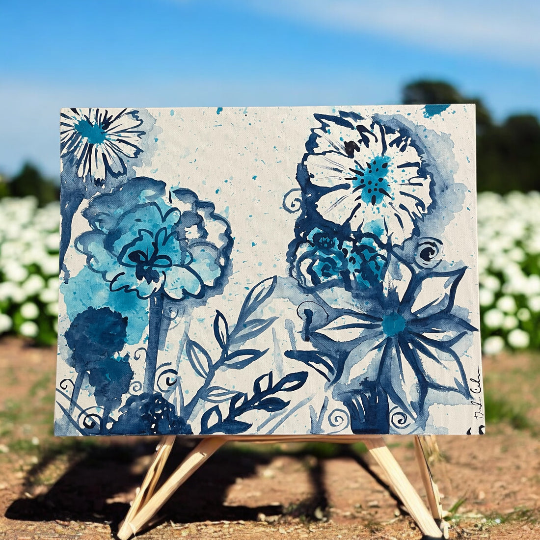 &quot;Blue Blooms” by Darby Carden