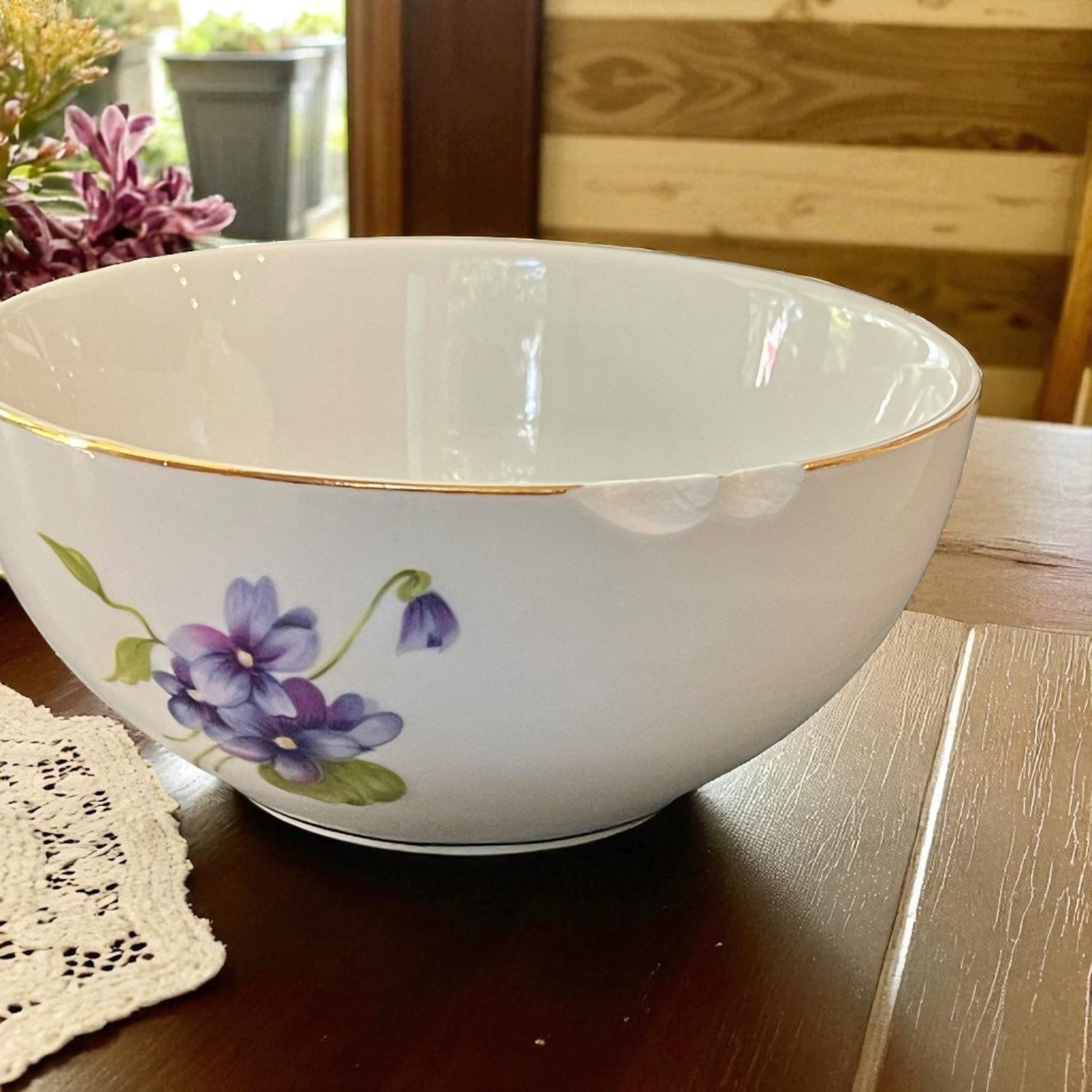 Vintage Teapot - Purple Violet Tea for One (Nantucket, China)
