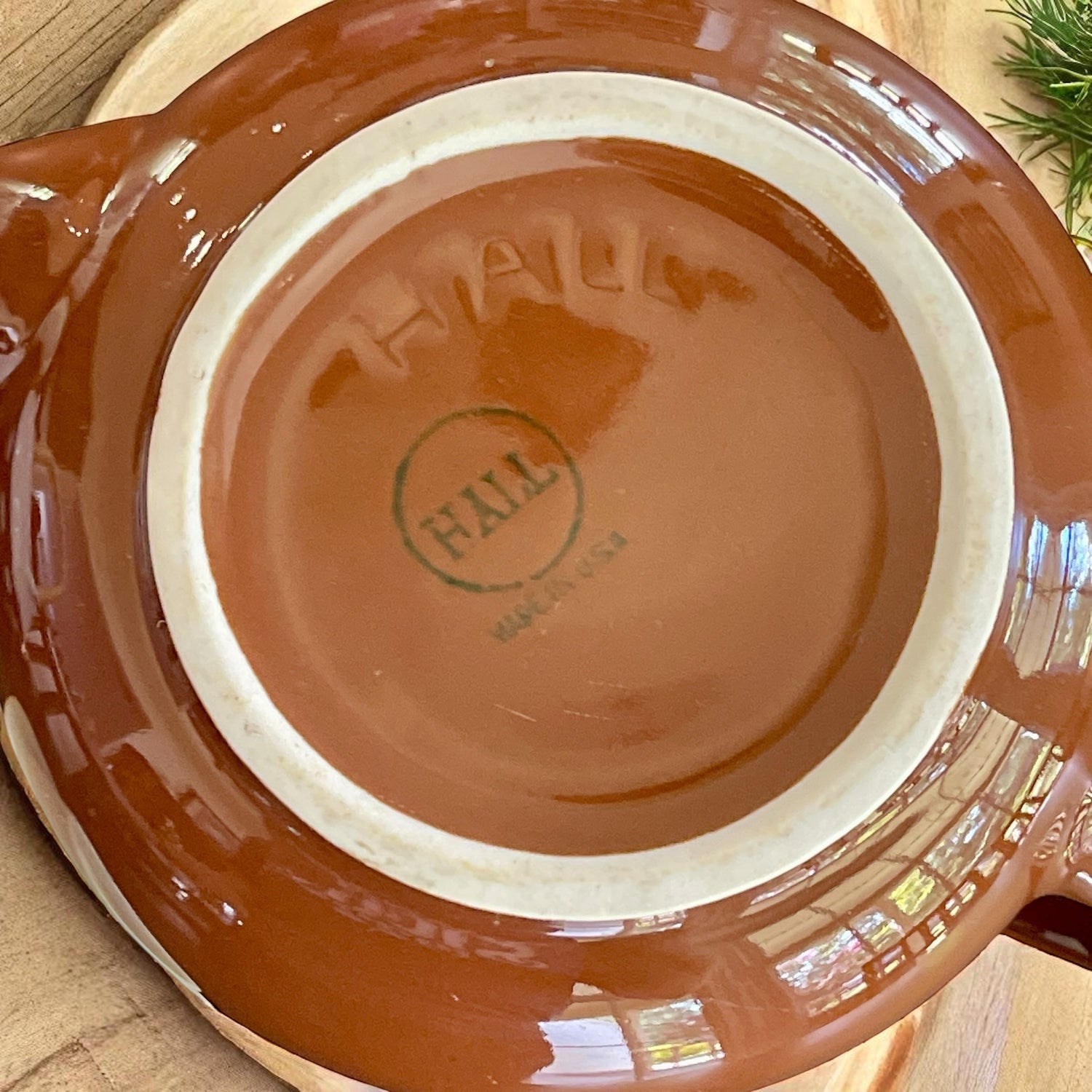 Vintage Teapot - Brown Boston (Hall, USA)