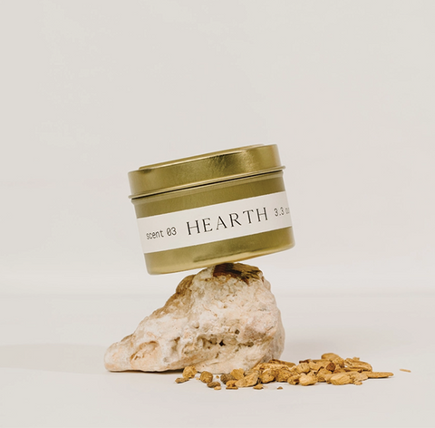 Hearth: Cardamom + Wood (3.3oz Candle)