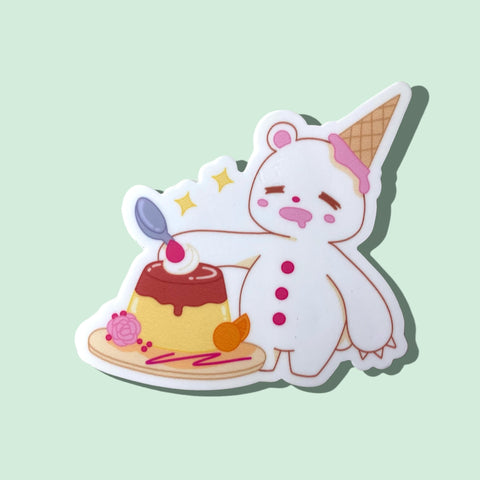 Vinyl Sticker - Ice Cream Bear