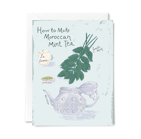 Greeting Card- How to Make Moroccan Mint Tea