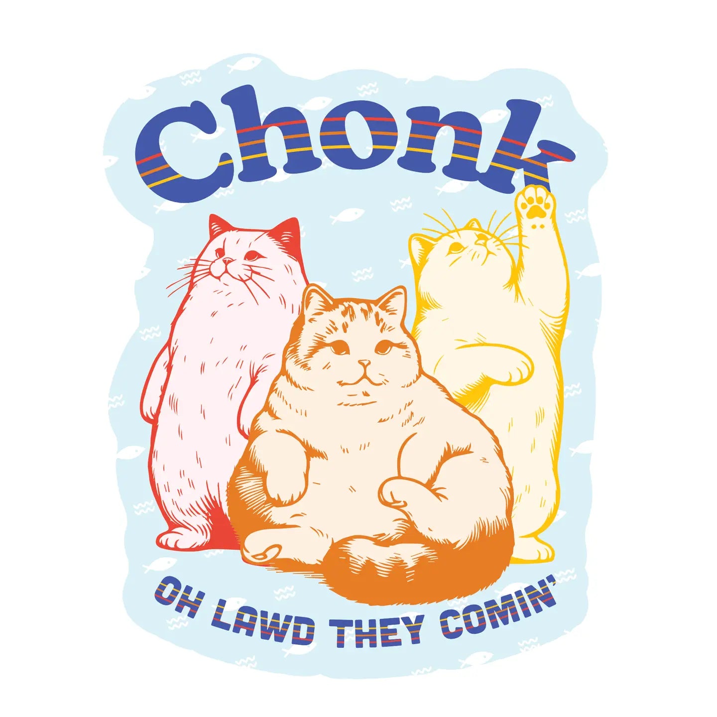 Vinyl Sticker - Chonky Kitty Cat