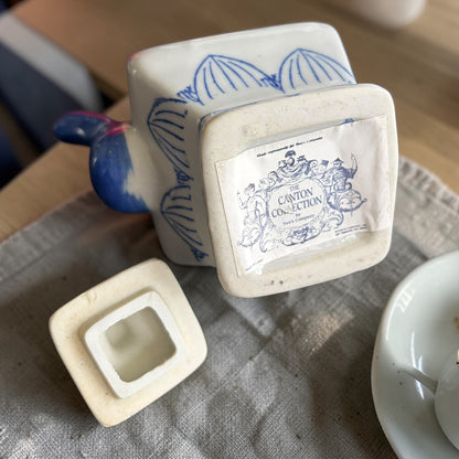 Vintage Teapot - Blue/White Square (The Canton Collection)