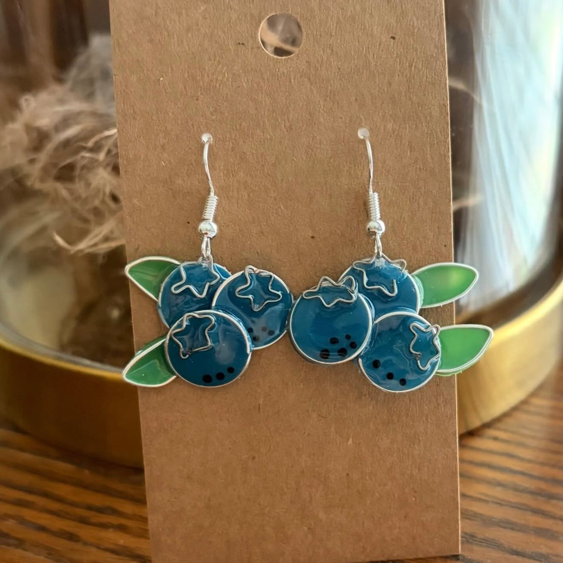 Katty’s Corner Earrings - Blueberries