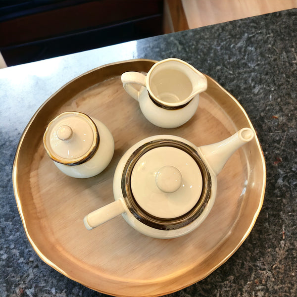 Vintage Teapot with Sugar and Creamer Set (Roscher)