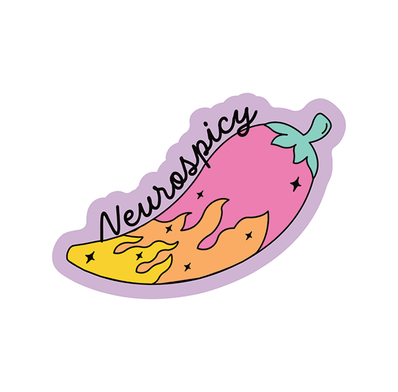 Vinyl Sticker - Neuro Spicy