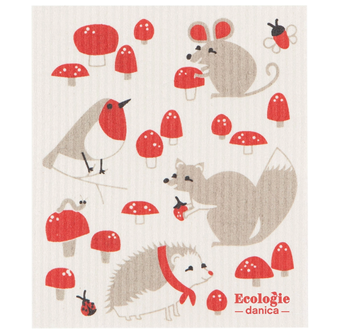 Swedish Sponge Cloth - Toadstool Time