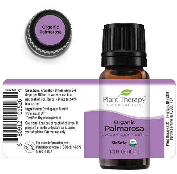 Essential Oils - Organic Palmarosa