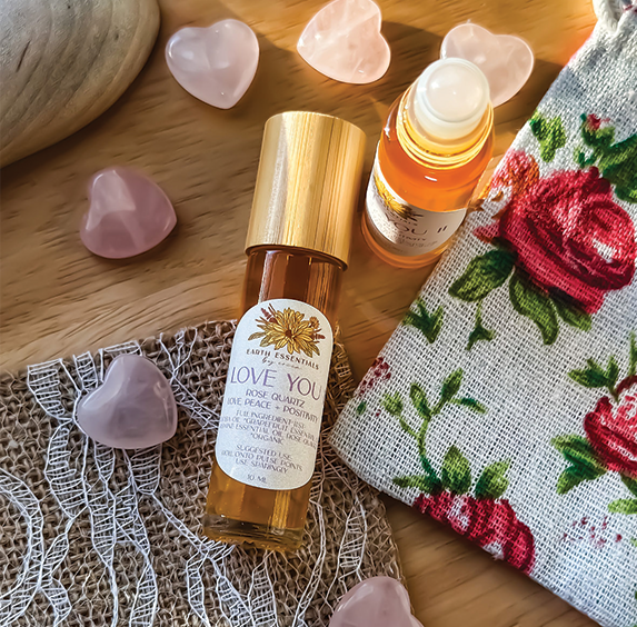 Gemstone Aromatherapy Essential Oil Rollerball - I Love You II