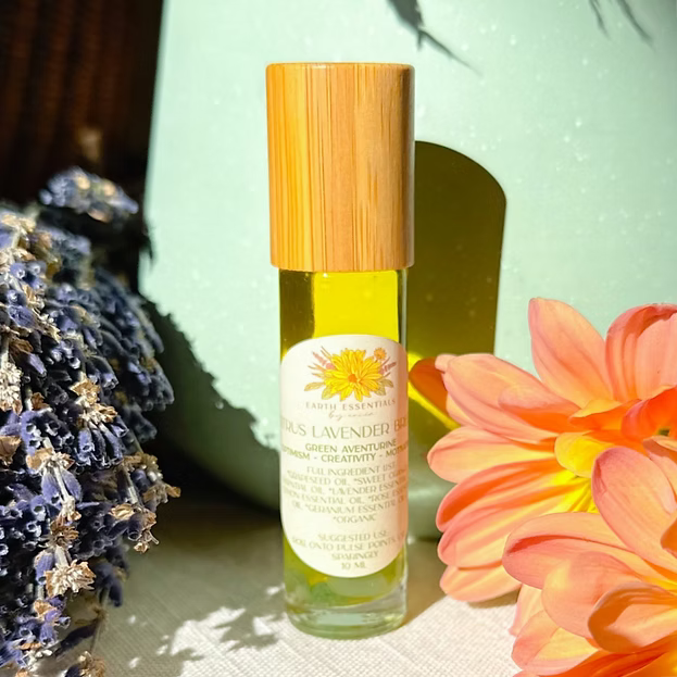 Gemstone Aromatherapy Essential Oil Rollerball - Citrus Lavender