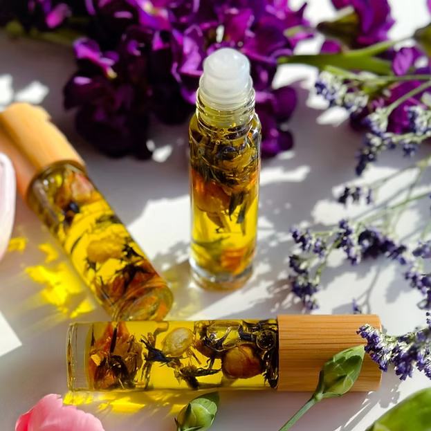 Gemstone Aromatherapy Essential Oil Rollerball - Orange Blossom