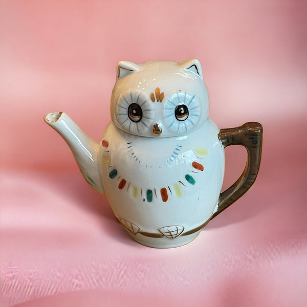 Vintage Teapot - Small Owl  (China)