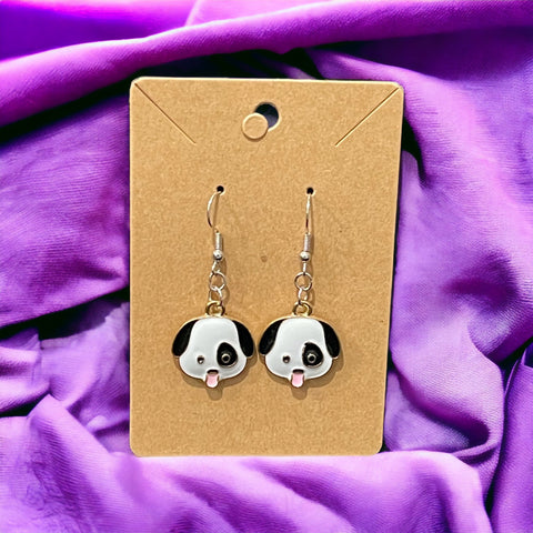 Steamed Stardust Dog Earrings - Patches