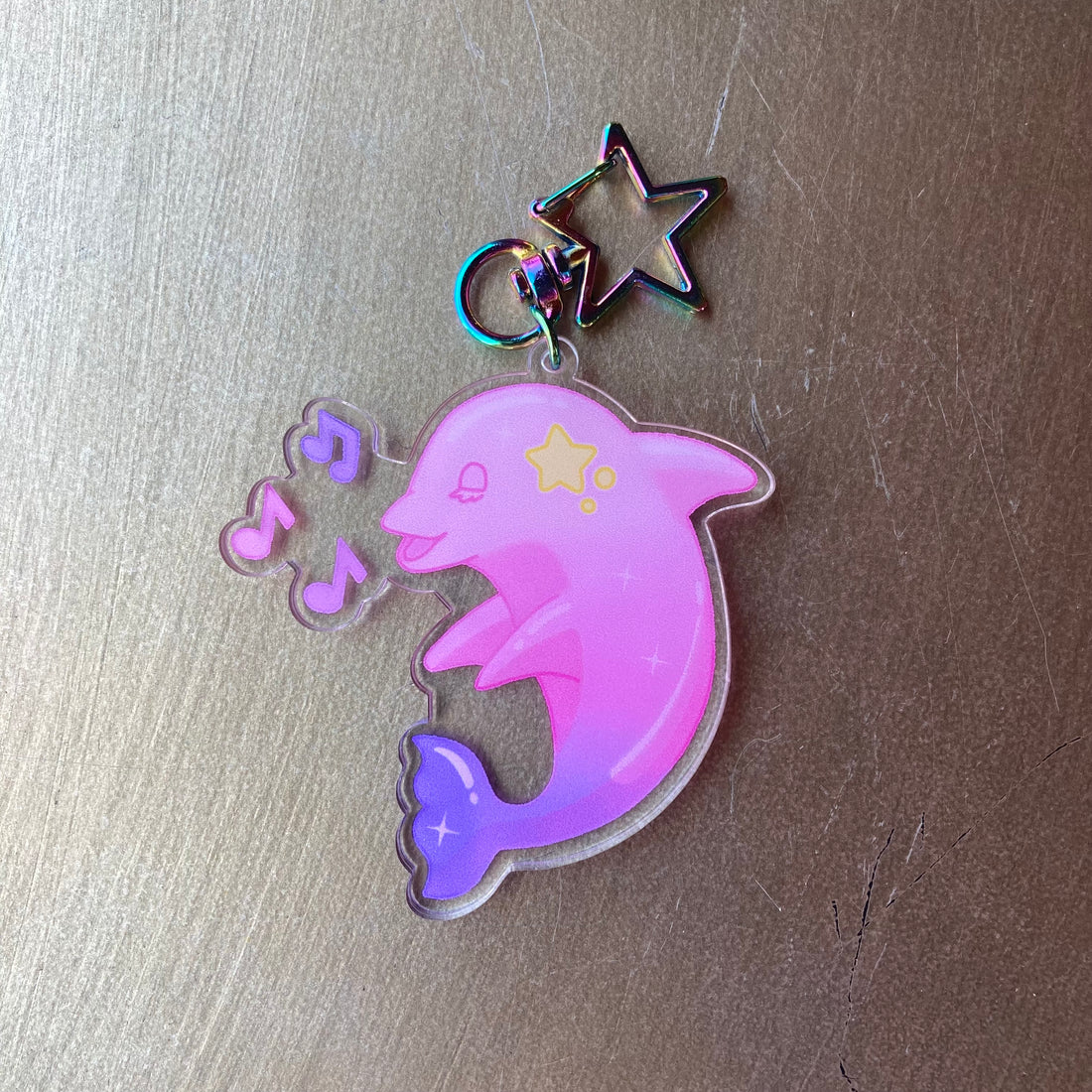 Keychain/Charm - Serenade (Singing Dolphin)