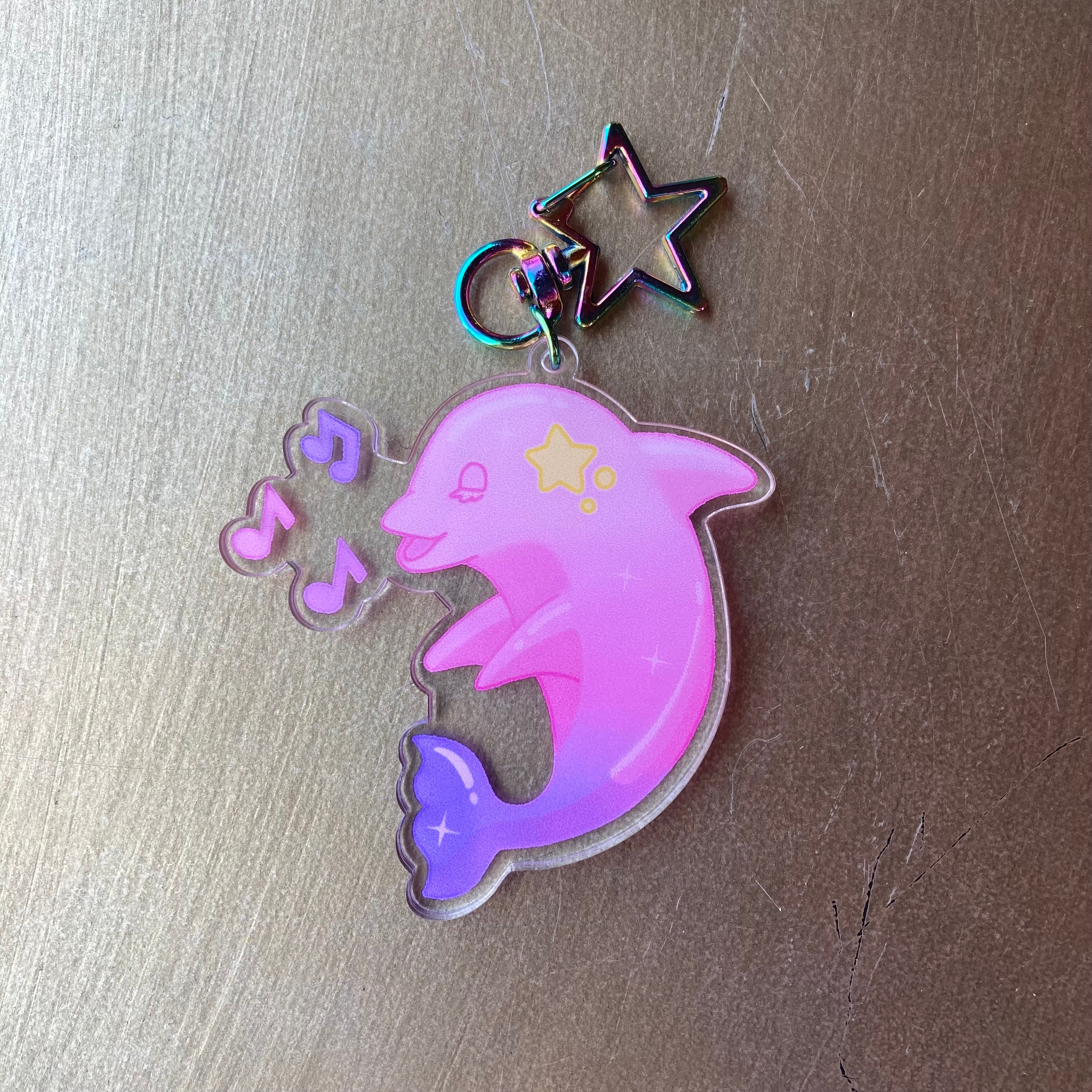 Keychain/Charm - Serenade (Singing Dolphin)