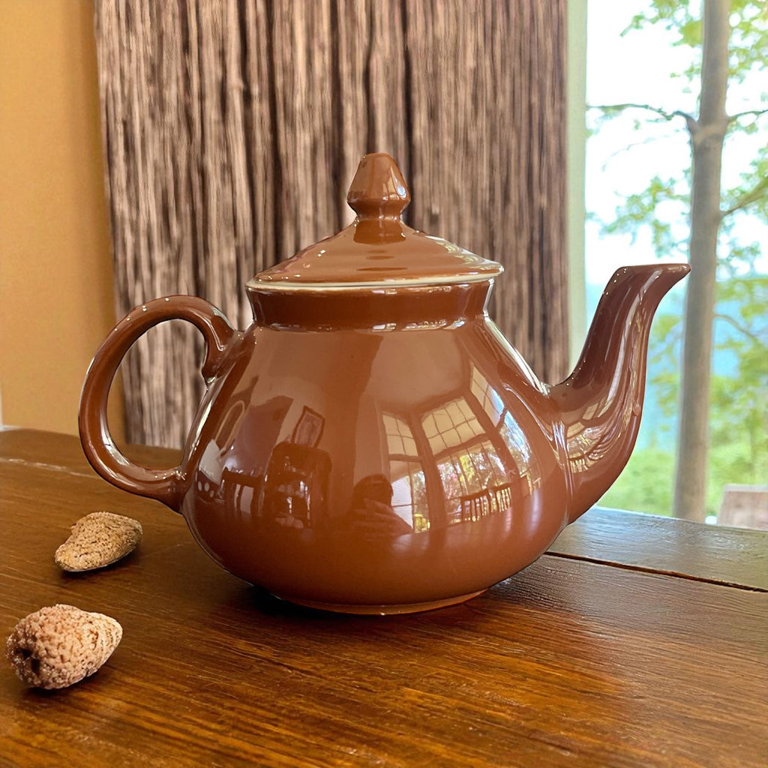 Vintage Teapot - Brown Boston (Hall, USA)