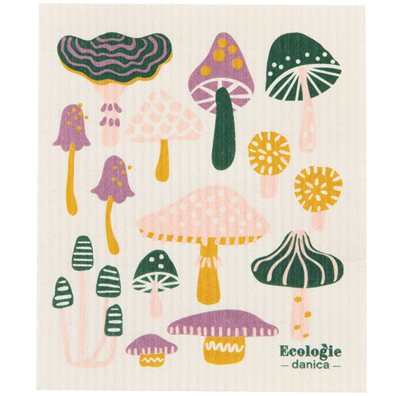 Swedish Sponge Cloth - Mushroom Gems