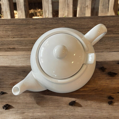Vintage Teapot with Infuser - White  (Unknown)
