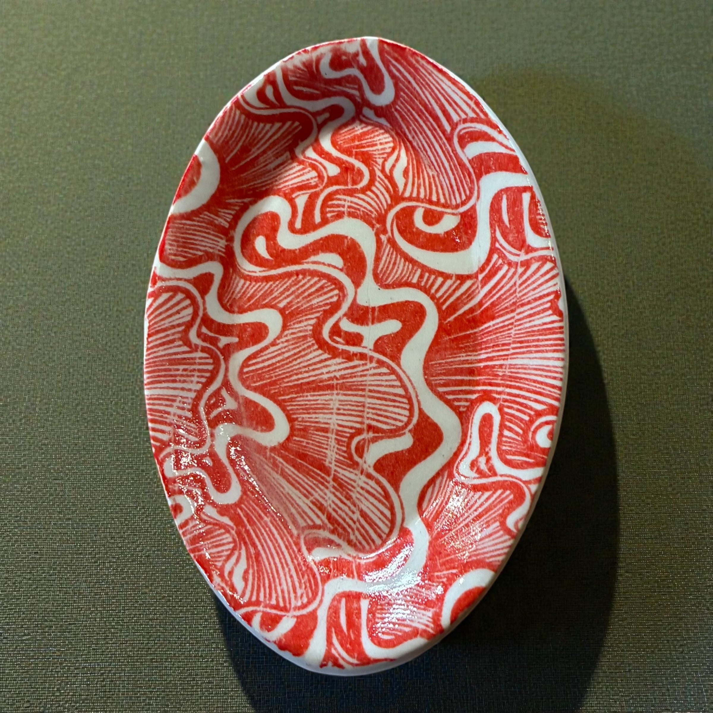 Boot Sole Pottery - Trinket / Teabag Tray