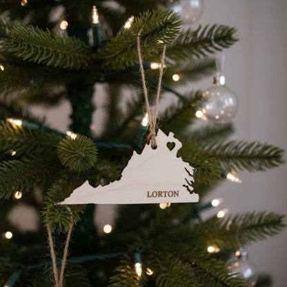 Virginia Ornament - State or City