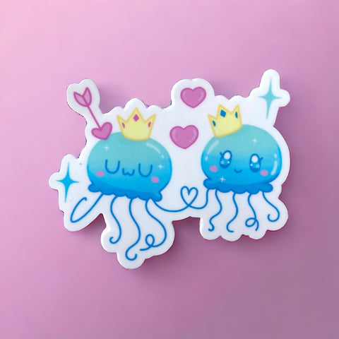 Vinyl Sticker - Jellyfish in Love