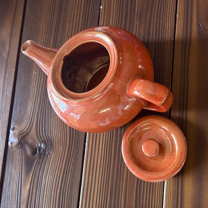 Vintage Teapot - Red Glaze (BIA Cordon Bleu, China)