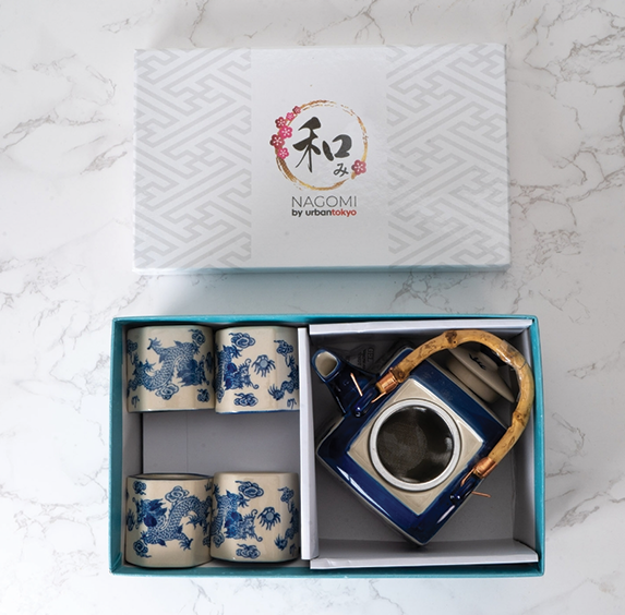 Ryu Dragon Tea Set (Teapot with 4 Cups)