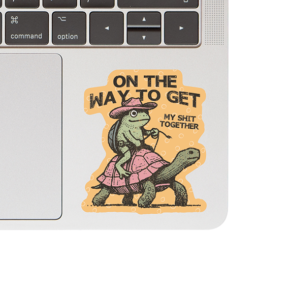 Vinyl Sticker - Frog Cowboy
