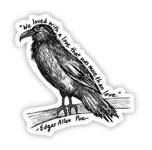 Vinyl Sticker - Edgar Allan Poe Crow