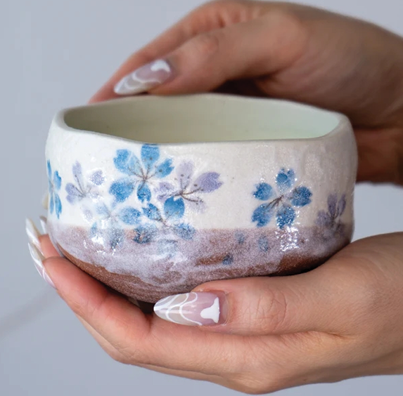 Matcha Bowl - Blue Sakura