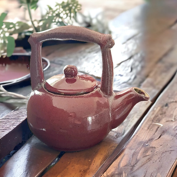 Vintage Teapot - Red  (Rare, China)